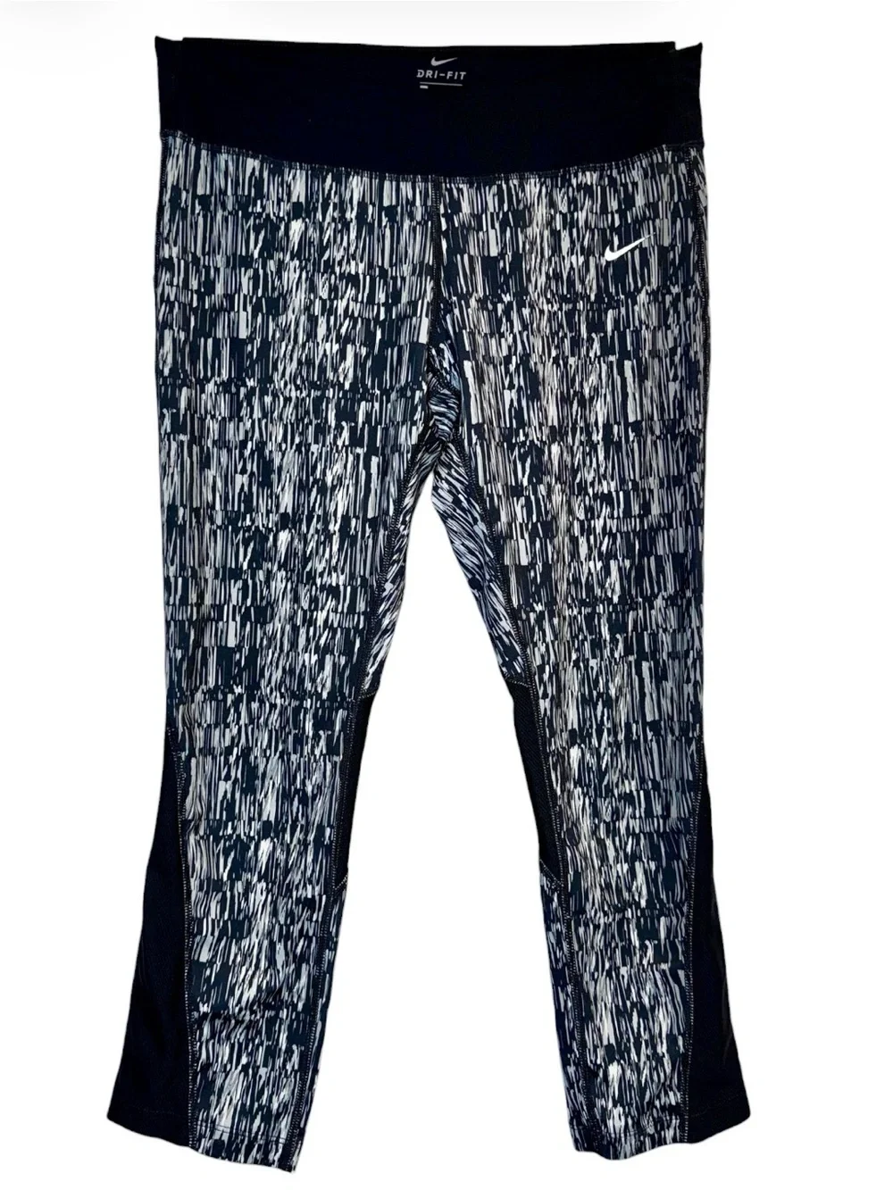 NIKE 821777-010 RUNNING POWER GRAPHIC CROP LEGGING Large